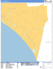 San Clemente Digital Map Basic Style
